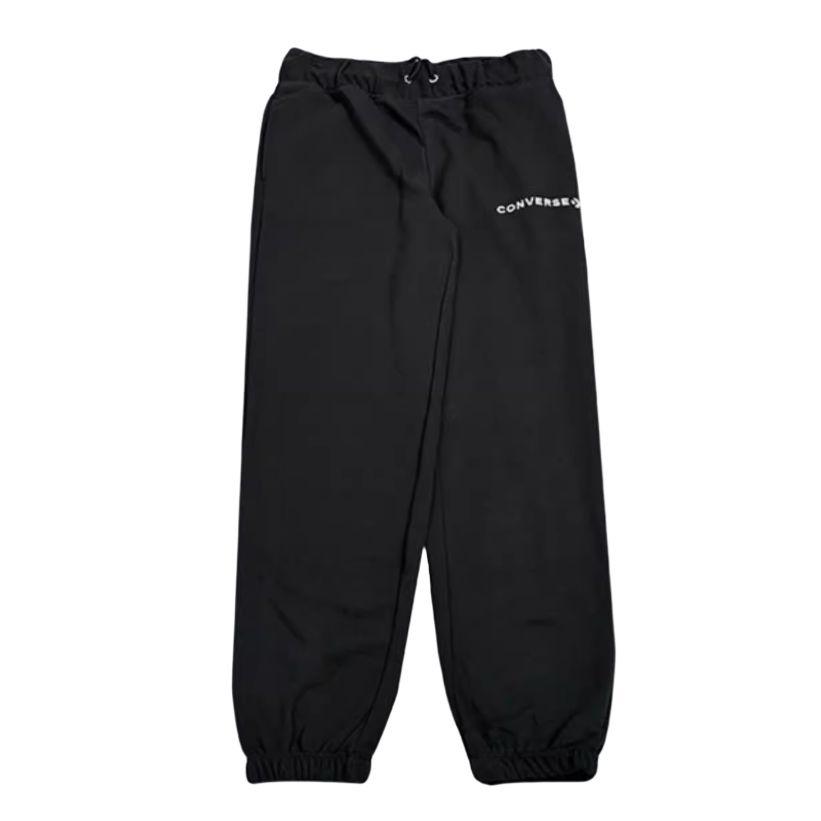 (WMNS) Converse Logo Sweatpants Asia Sizing Black Women s 10024730-A01 M