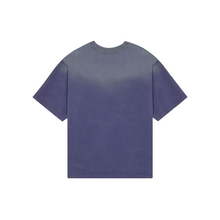 We11done Ss22 Logo Patch Short Sleeve T-Shirt Unisex Tops Navy-Blue WD-TT1-22-722-U-NV