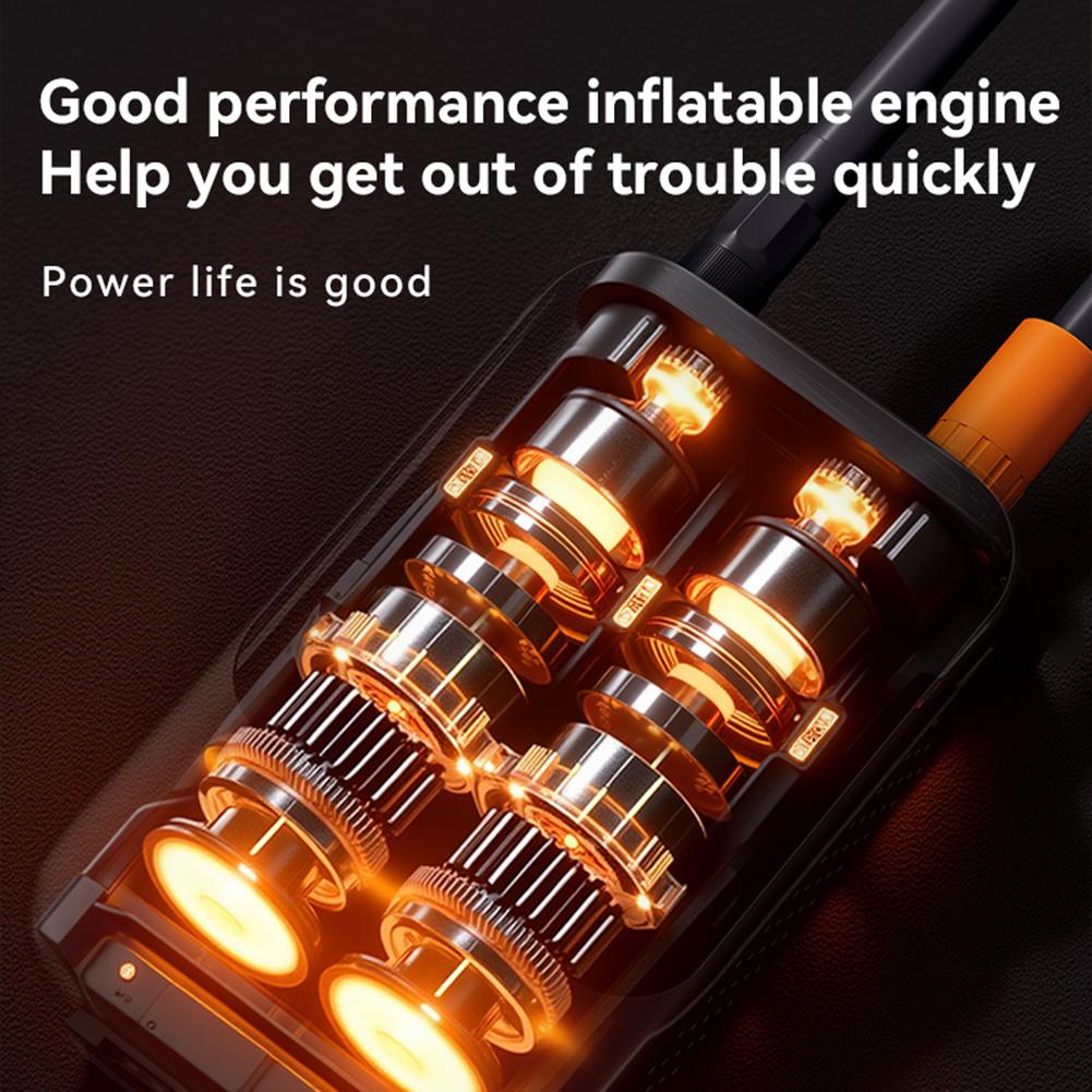 Electric Car Air Pump Portable Tire Inflator Wireless Air Injector LCD Display Air Compressor For Car Motorcycle Bike Tyre Ball
