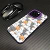 A Lot Of Cats Phone Case For iPhone17,16,15,14,13,12,11 Plus,Pro Max Purple Matte Shockproof Cover