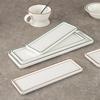 Melamine Rectangular Plate for Sushi, Sashimi & Desserts - Creative Imitation Porcelain Design for Restaurants