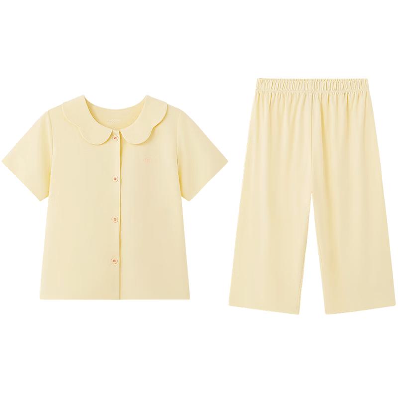 Pure Cotton Kids' Cool-Feel Short Sleeve Pajama & Loungewear Set