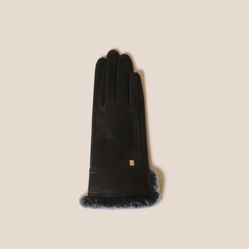 COURONNE Vety Fur Gloves (Black)_RCHAX24641BKX