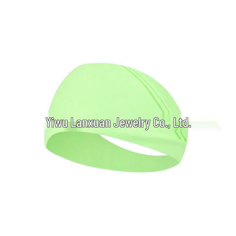 Unisex Sports and Yoga Sweat-Absorbing Headbands - Elastic Cotton, Solid Colors for Running and Fitness