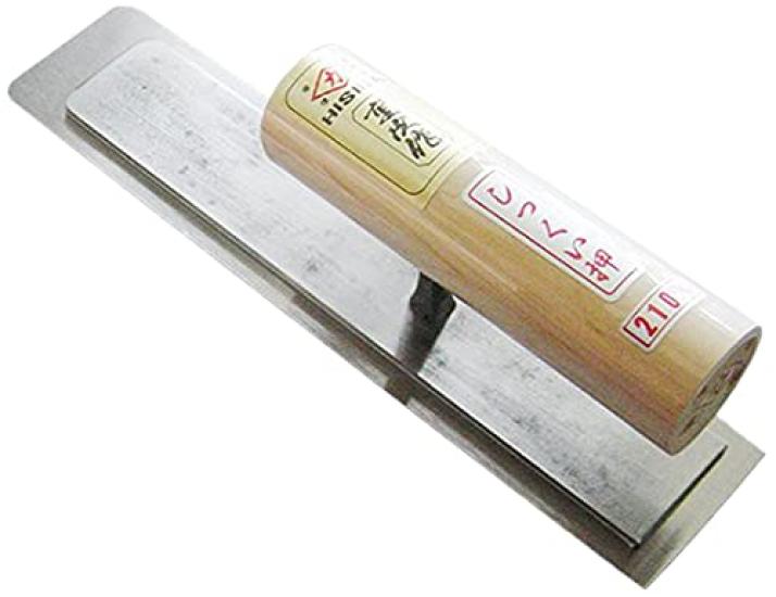 

Kajiwara Trowel Manufacturing Hishika work Honyaki Plaster pressing Square type thick 240mm Co., Ltd. Juji s 0.5mm