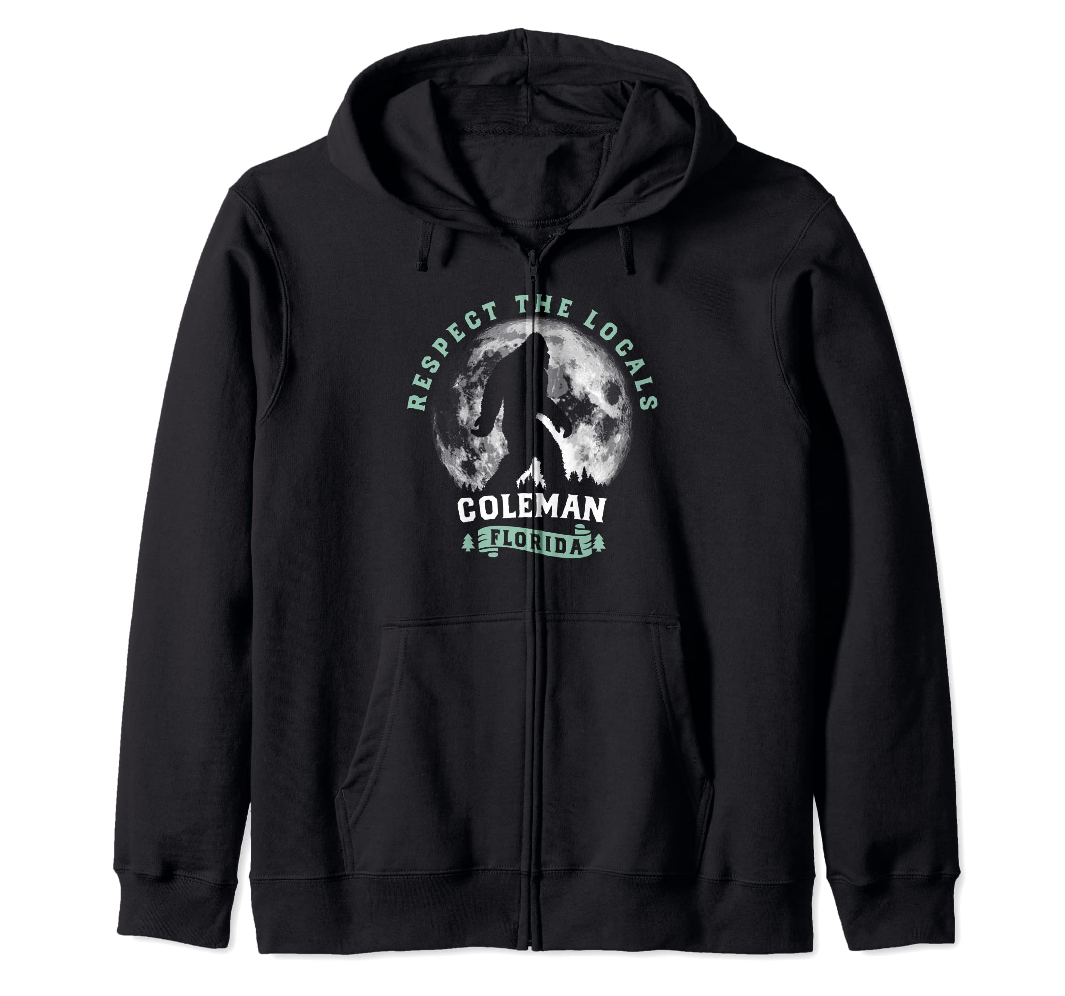 Худи на молнии Coleman Florida Respect the Locals Bigfoot Swamp Ape