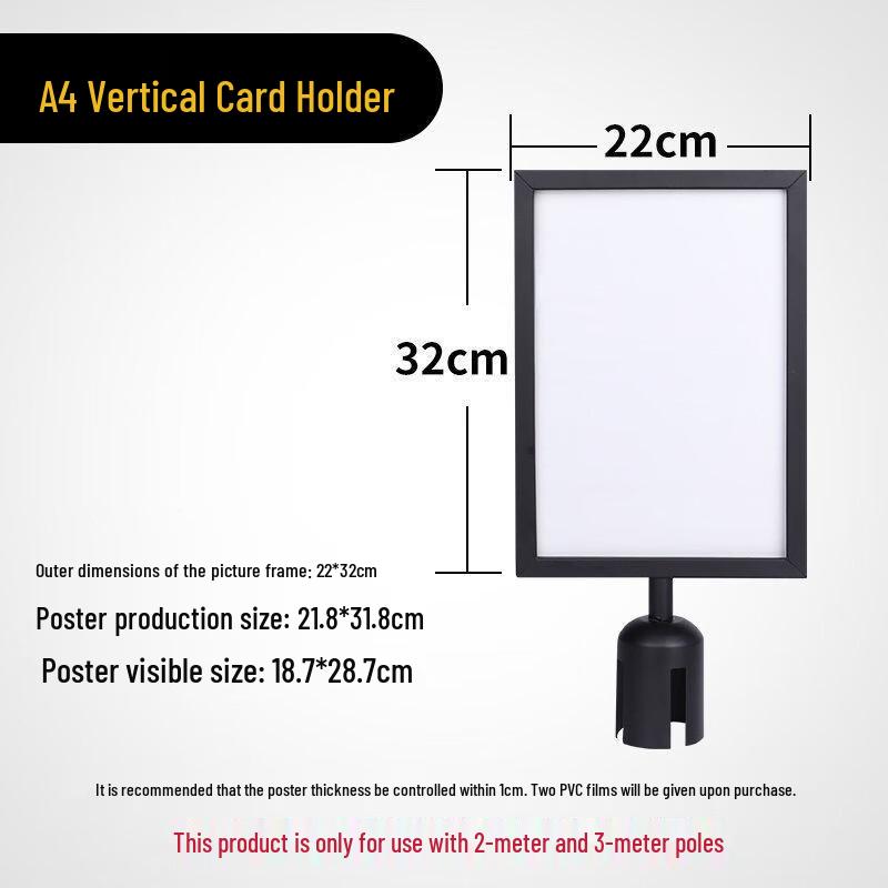 Vertical A4 Sign Holder