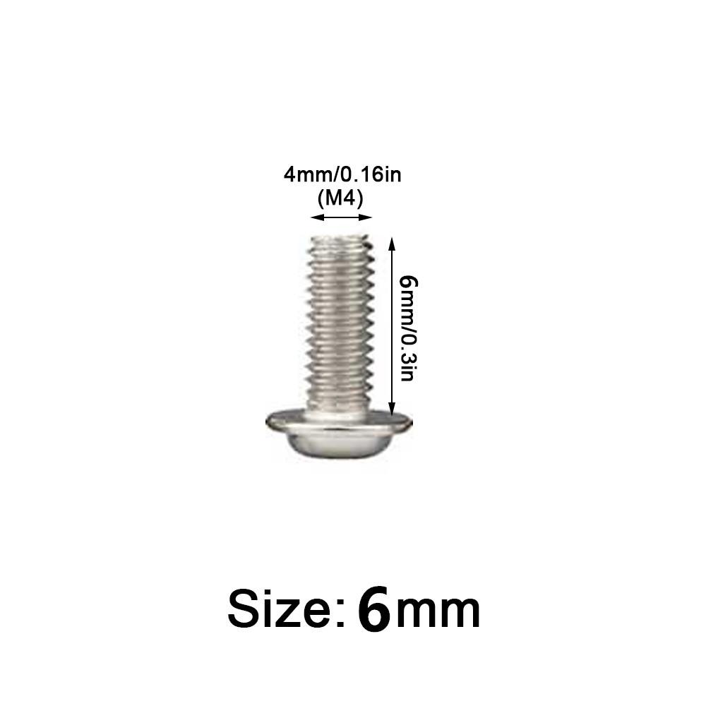 10PCS Round Head Screw PWM Screws Pan Washer M3 M4 Stainless Steel Cross Screw