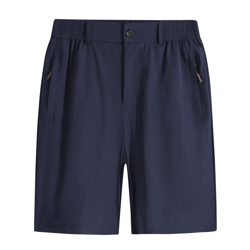 Summer Quarter Length Pants for Men, Real Ice Silk Shorts, Casual Pants, Quick Drying Breathable Mid Length Pants, Oversized Loose Running Pants