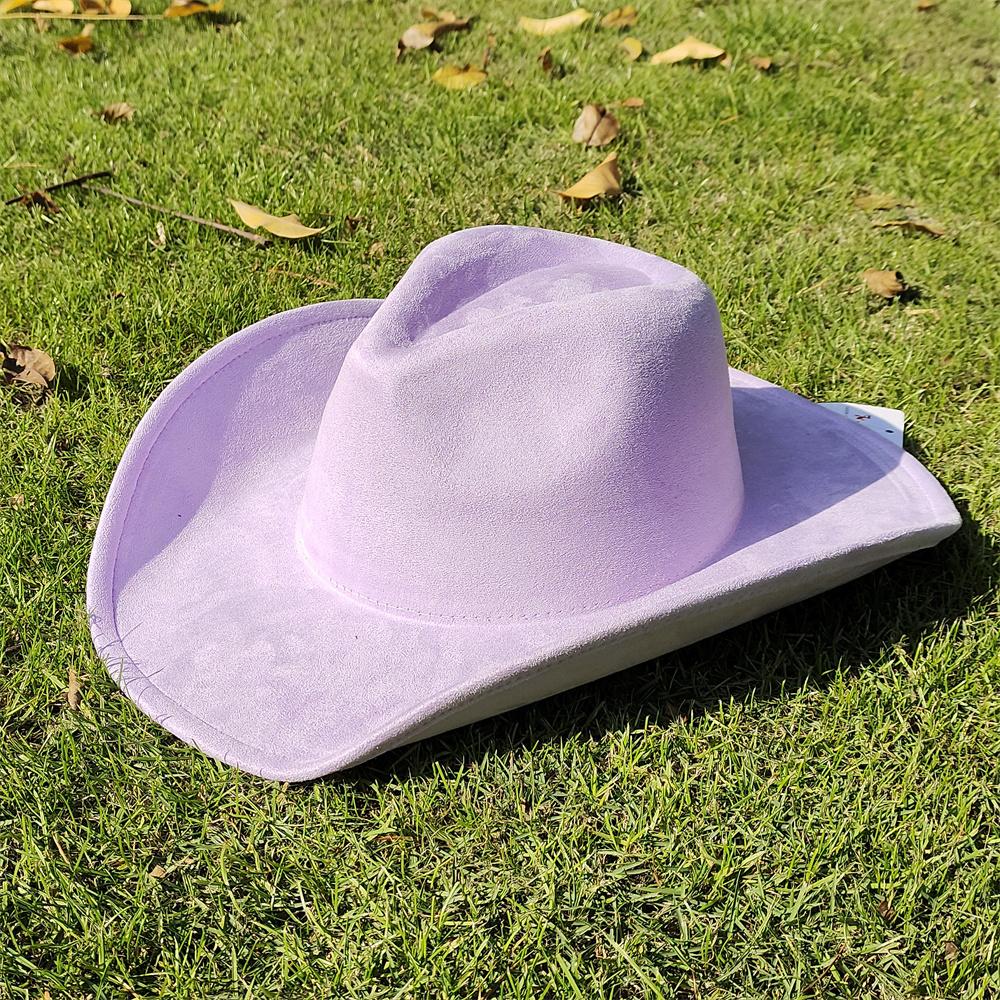 Nowy klasyczny zamszowy kapelusz fedora kowbojski z szerokim rondem 9,5 cm dla mężczyzn i kobiet, modny kapelusz podróżny na imprezę, sombrero vaquero