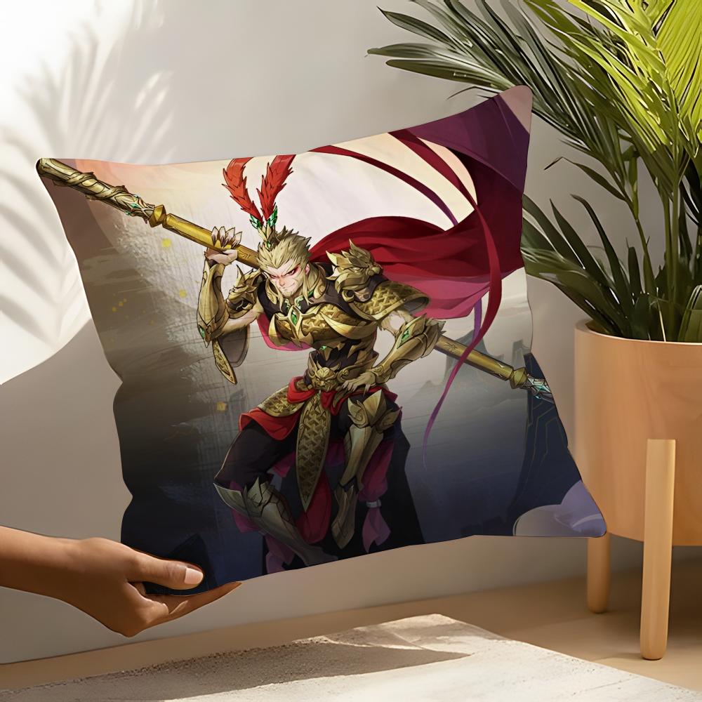 Journey to the West BBlack Myth Wukong Linen Cushion Covers For Decorative Sofa Home Pillows Case Car Chair Pillows Cases