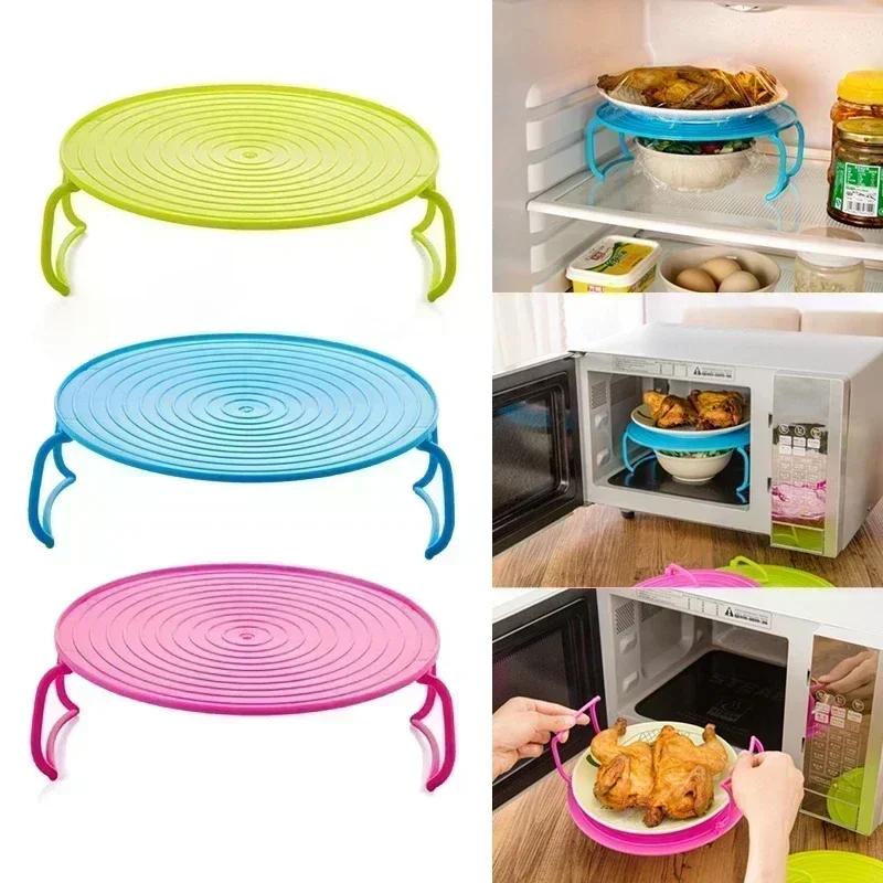Kitchen Household Tools Random Color Multi-function Microwave Heating Layered Steaming Tray Double Layer Storage Rack