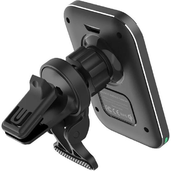 Car Phone Holder Zcargel Car Air Outlet Clip 360-degree Rotatable Air Conditioning Port Support Base Air Vent Holder for Most Cars 112mmx102mm