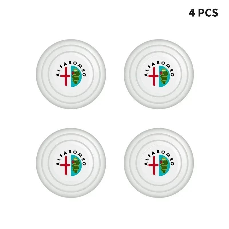 1/2/4Pcs Car Trunk Sound Insulation Pad Luminous Shock Absorber For Alfa Romeo 4C 159 166 Spider Giulia Giulietta 156 Mito 8C GT