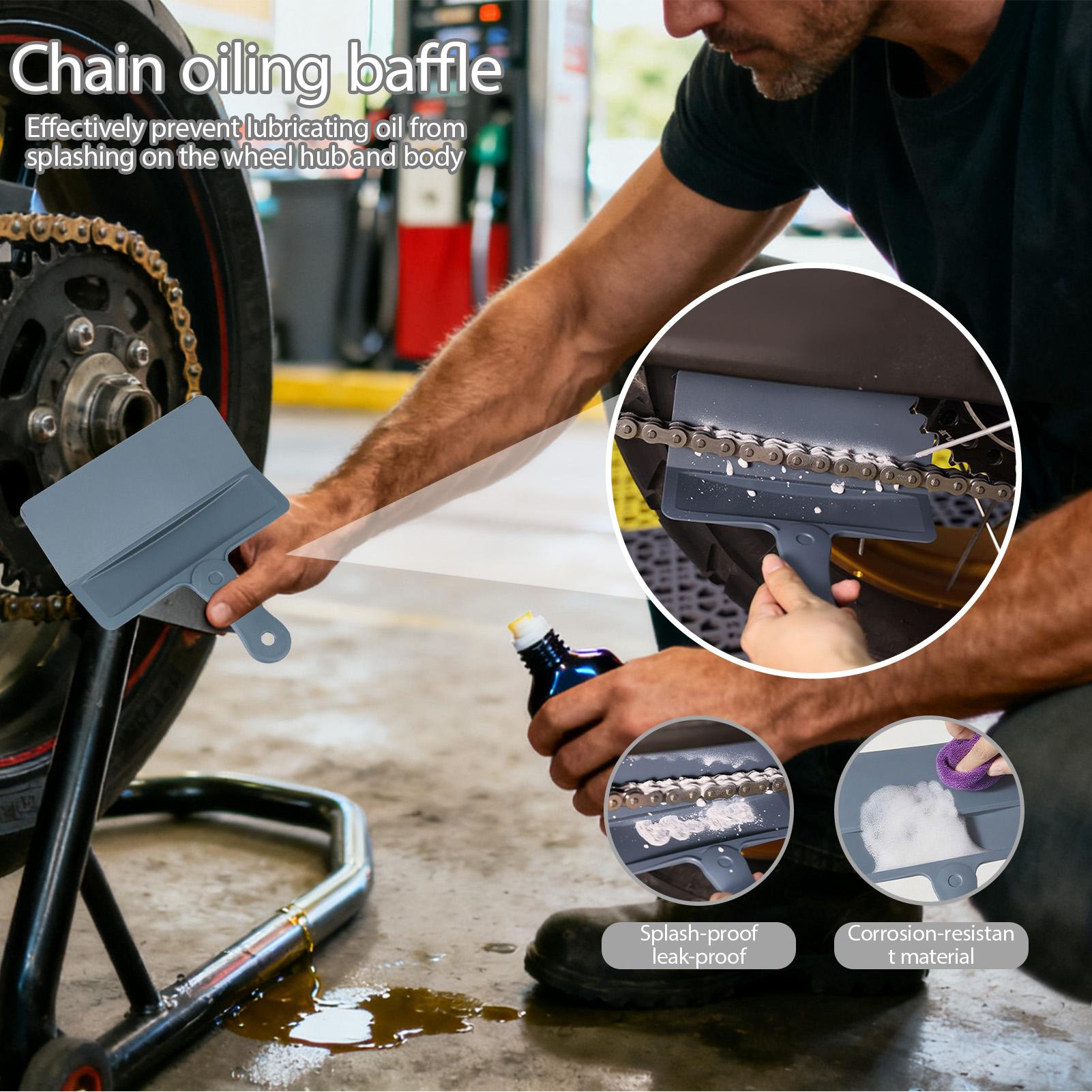 

Bike Chain Oiler Motorcycle Chain Lube Applicator No Splatter Foldable Oil Guard For Youth Women Dad Long Travel Cycling Lover China Mainland