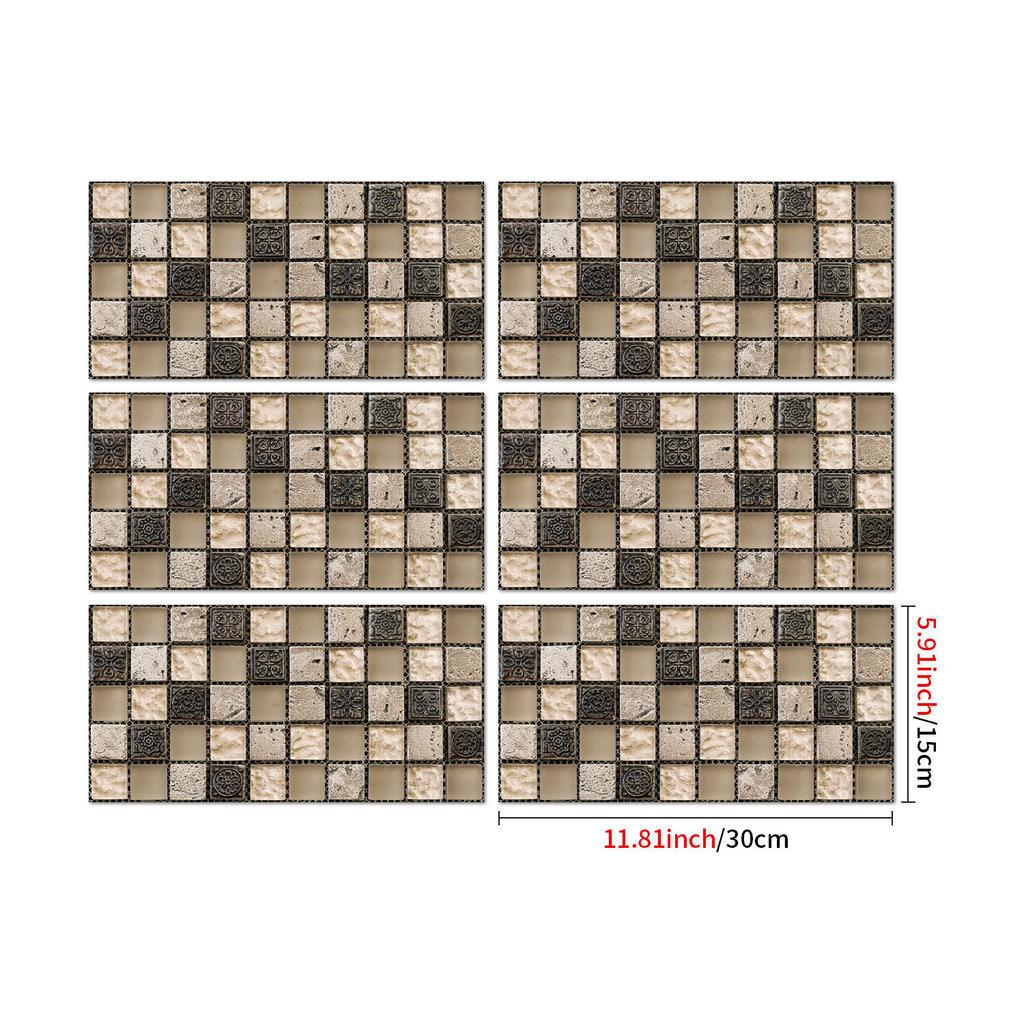 Industrial Style Retro American Tile Sticker, Self-Adhesive Waterproof Pvc Wall Decoration Kitchen Bedroom Wall Sticker Wallpaper