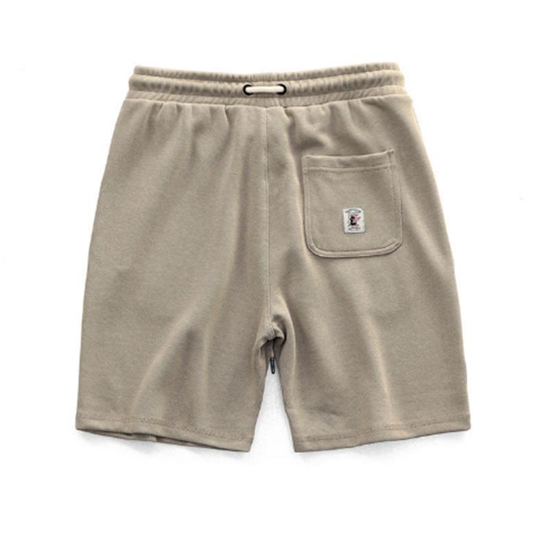 Pletené šortky Pánské Retro Bavlna Do Old Lazy Elastický Pas Sportovní Volné Běžné Pětibodové kalhoty Léto Muži