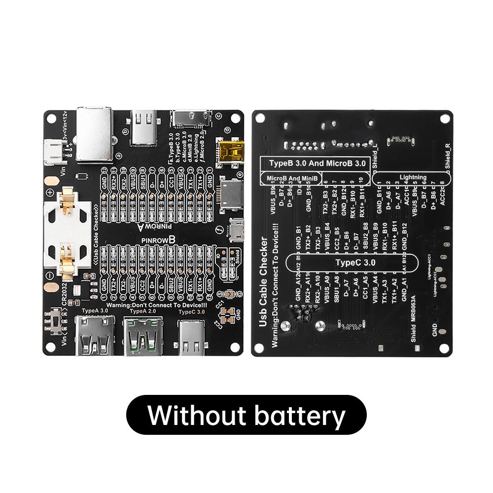

USB Data Cable Detection Board USB Cable Tester Short Circuit On-Off Switching with LED indicator for iOS Android Test Board