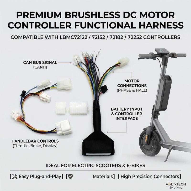 Electric Scooter Speed Controller With Functional Wiring Harness for Multiple Models Electric Bike