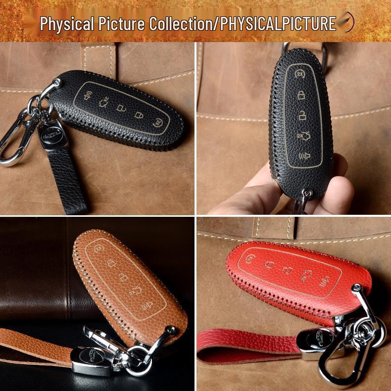 Genuine Leather Key Cover for Ford Edge/Explorer