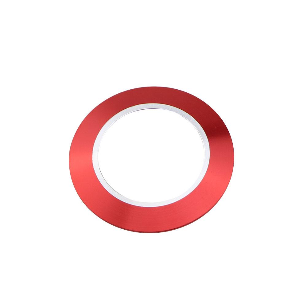 

Color My Life Алюминиевый автомобильный салон зажигания Брелок для ключей Один ключ Звезда Стоп Защитная крышка Наклейка для Ford C-Max Cmax красный