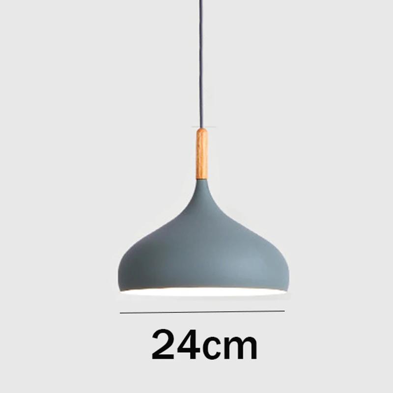 Iron Pendant Light Dia 26cm Colorful Restaurant Kitchen Home Ceiling Lamp Vintage Hanging Light Lampshade Decorative Lamps Ce