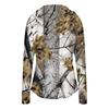 Women Lightweight Hooded Zip Up Jacket with Pockets Long Sleeve Printed Sun Protection Outerwear for Outdoor Activities
