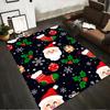 Santa Pattern Christmas Rug Non-slip rug suitable for living room and bedroom sofas
