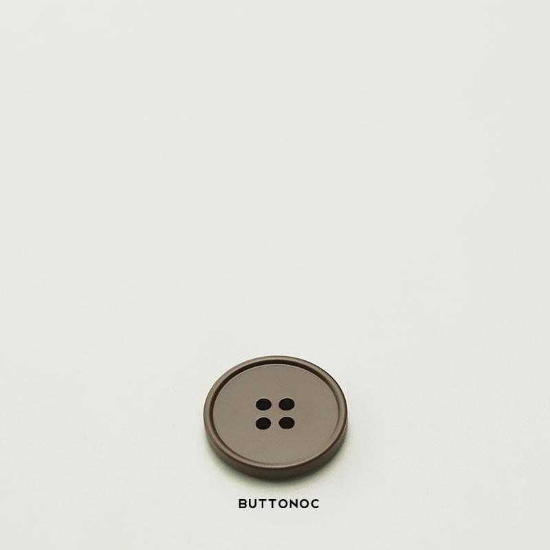 MOSN Reversible Wool/Fur Trench Coat Buttons: Four-hole, Thin-edged, Spray-painted, Multi-colored.