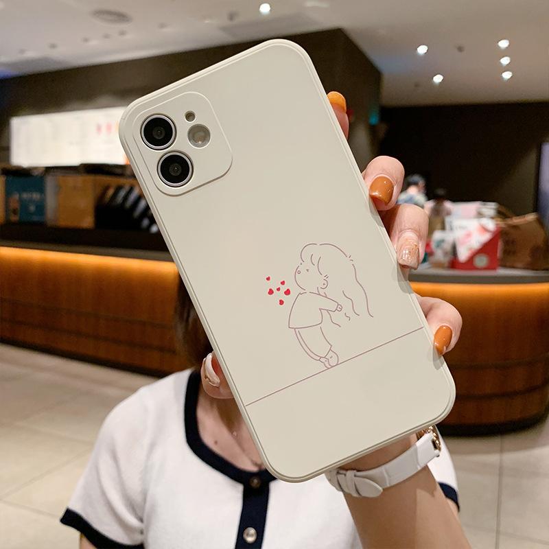 

Черно-белые пары Любовь Для iPhone 11 12 13 14 15 16 Pro X XR XS Max Ударопрочный Чехол для Телефона Для iPhone 7 8 Plus Силиконовый Чехол iPhone 15