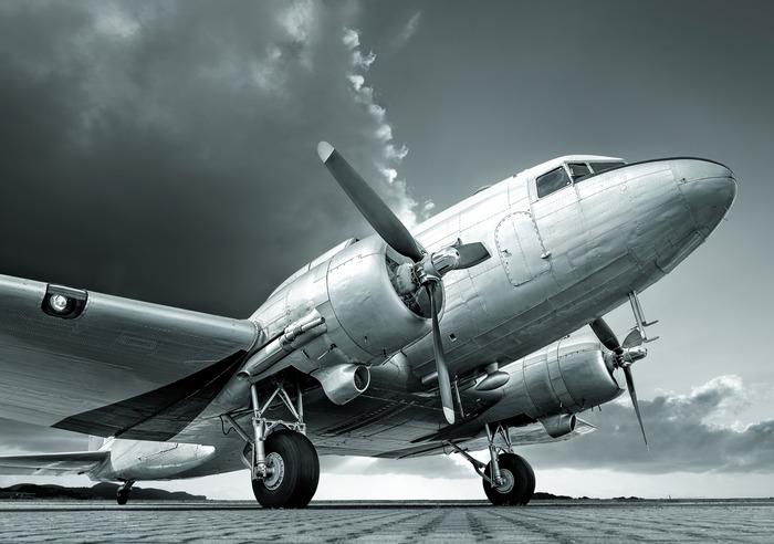 Photomural Propeller Airplane Self-Adhesive Mural 90x60