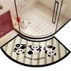 Diatom Mud Floor Mat Household Water Absorption Quick-drying Foot Mat Cartoon Puppy Bathroom Floor Mat Curved Bathroom Anti-slip Mat