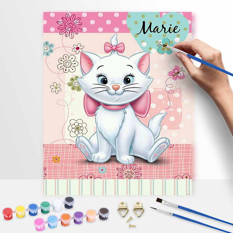 Disney Marie Cat Oil Painting Art Set Handmade Diy Gift Home Decoration
