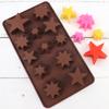 3D Star Chocolate Mold Pentagram Candy Ice Cube Tray Fruit Snack Jelly Cake Cupcake Topper Wax Melts Kitchen Baking Accessories