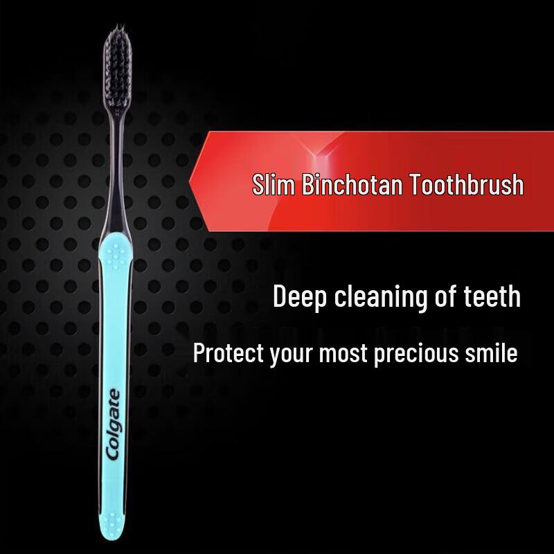 Colgate Slim Soft Charcoal Toothbrush 2-Pack