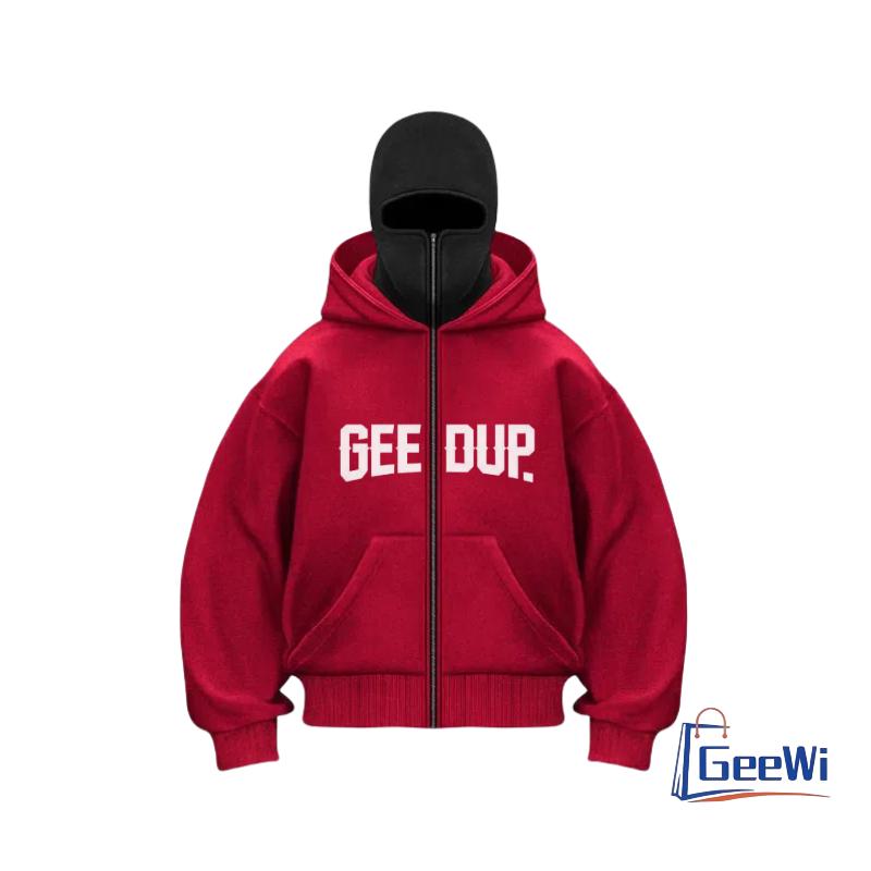 Trendy Brand Double-Hat Unique Design Hooded Sweatshirt for Autumn and Winter, Hooded and Windproof High Street Jacket