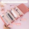 Detachable Makeup Bag, 4 In 1 Portable Cosmetic Bag with Large Capacity Waterproof and Breathable, Hanging Roll Up Travel Toiletry Bag