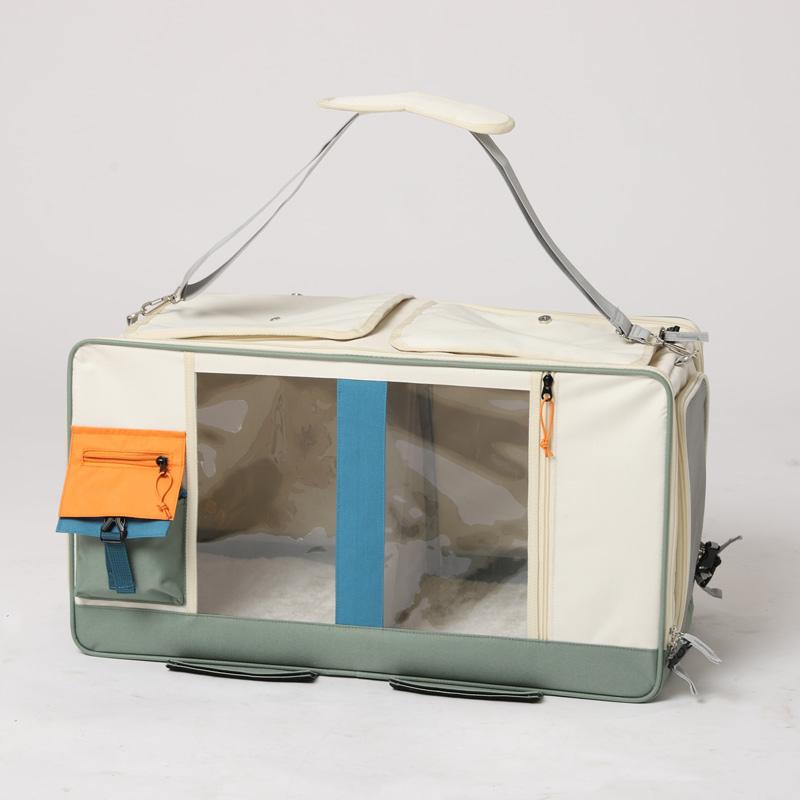 Good-looking Cat Carrier Backpack Multi-Pet Rolling Suitcase with Wheels Large Dog & Cat Travel Trolley Breathable Cats Carriers