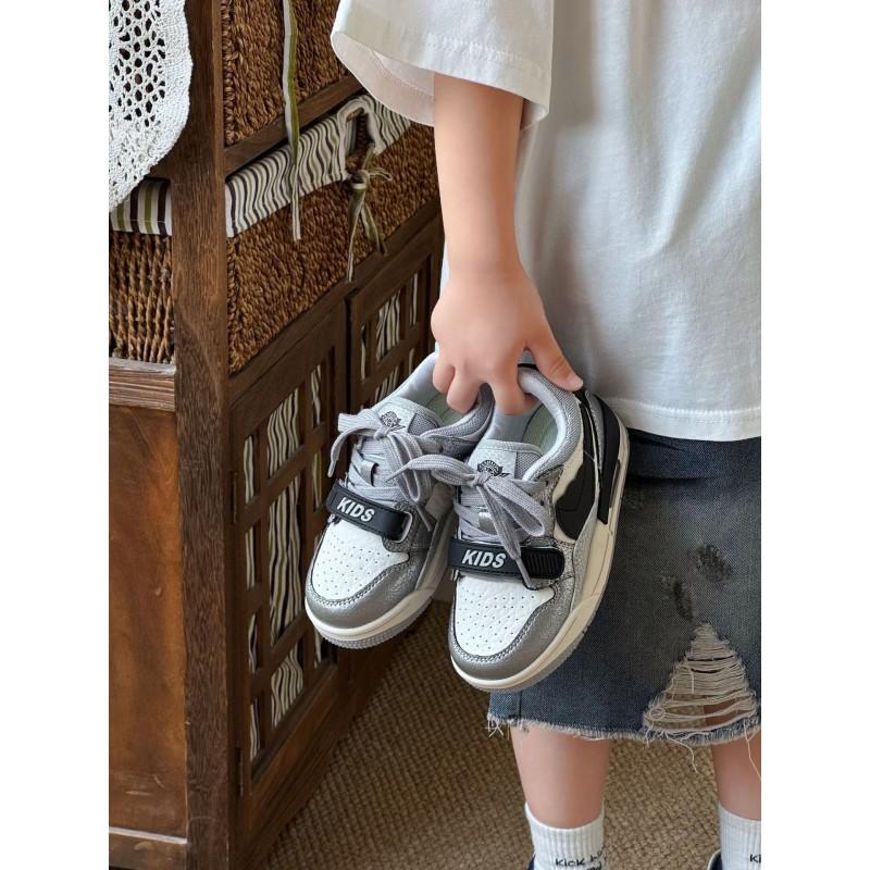 Kids Casual Sneakers Boys Girls Soft Sole Running Shoes With Hook Loop Trendy Low Top Sport