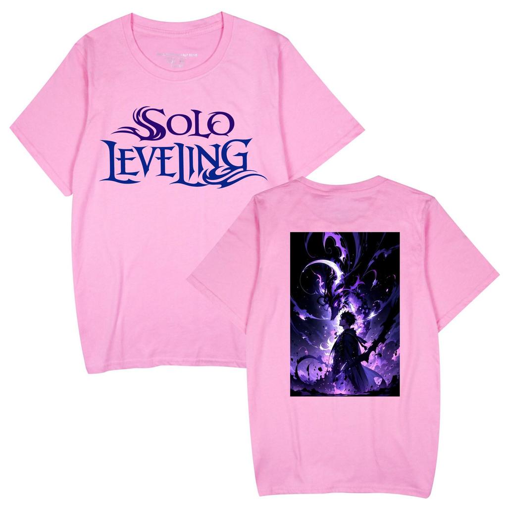 Popular Anime 'Solo Leveling' Unisex Casual Short Sleeve T-shirt for Couples