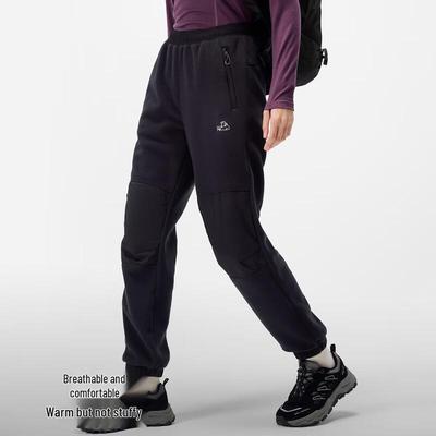PELLIOT Women's Outdoor Windproof Warm Fleece Hiking Pants