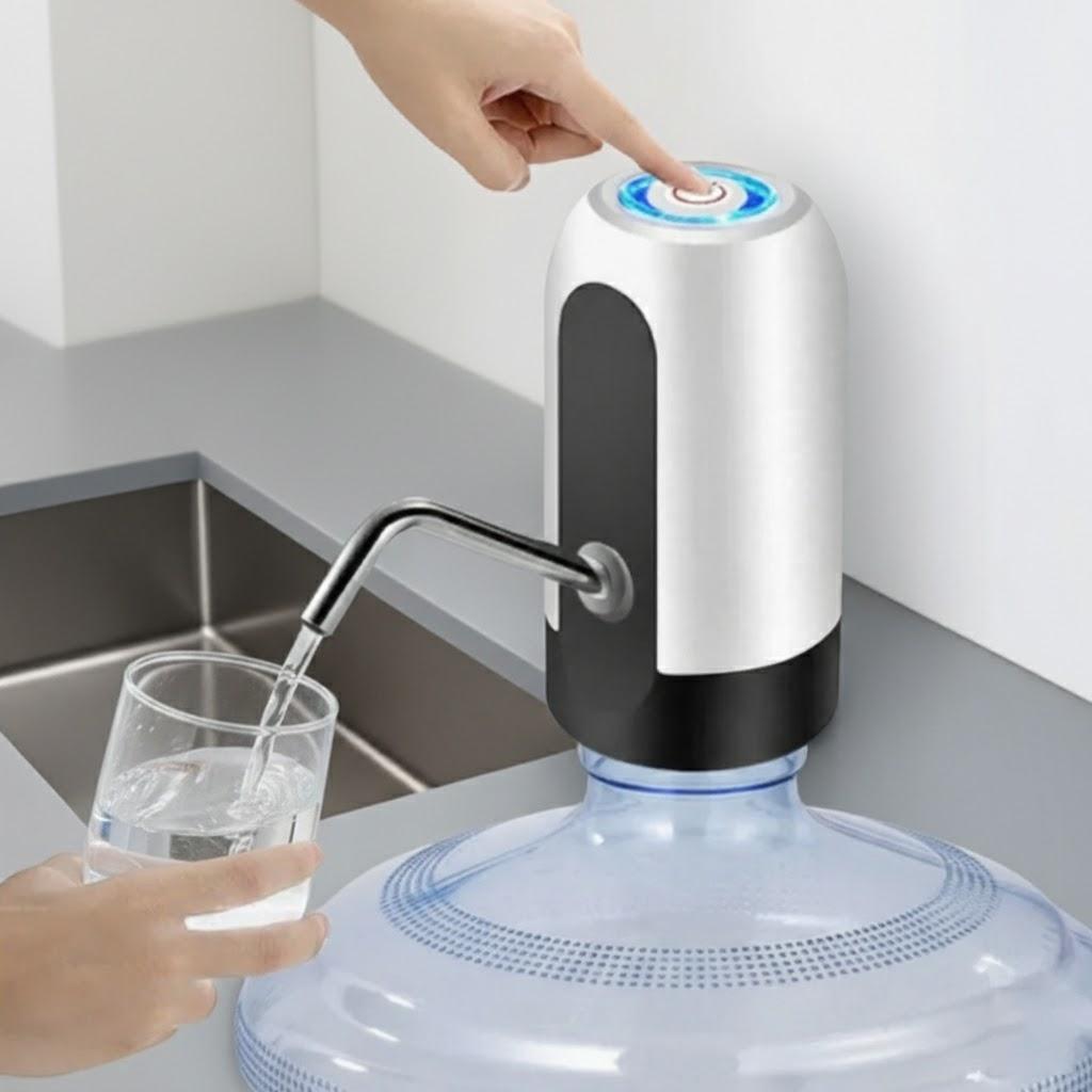 

USB Electric Water Pump Rechargeable Dispenser Portable Bottled Water Pump Home Kitchen Bar Supplies
