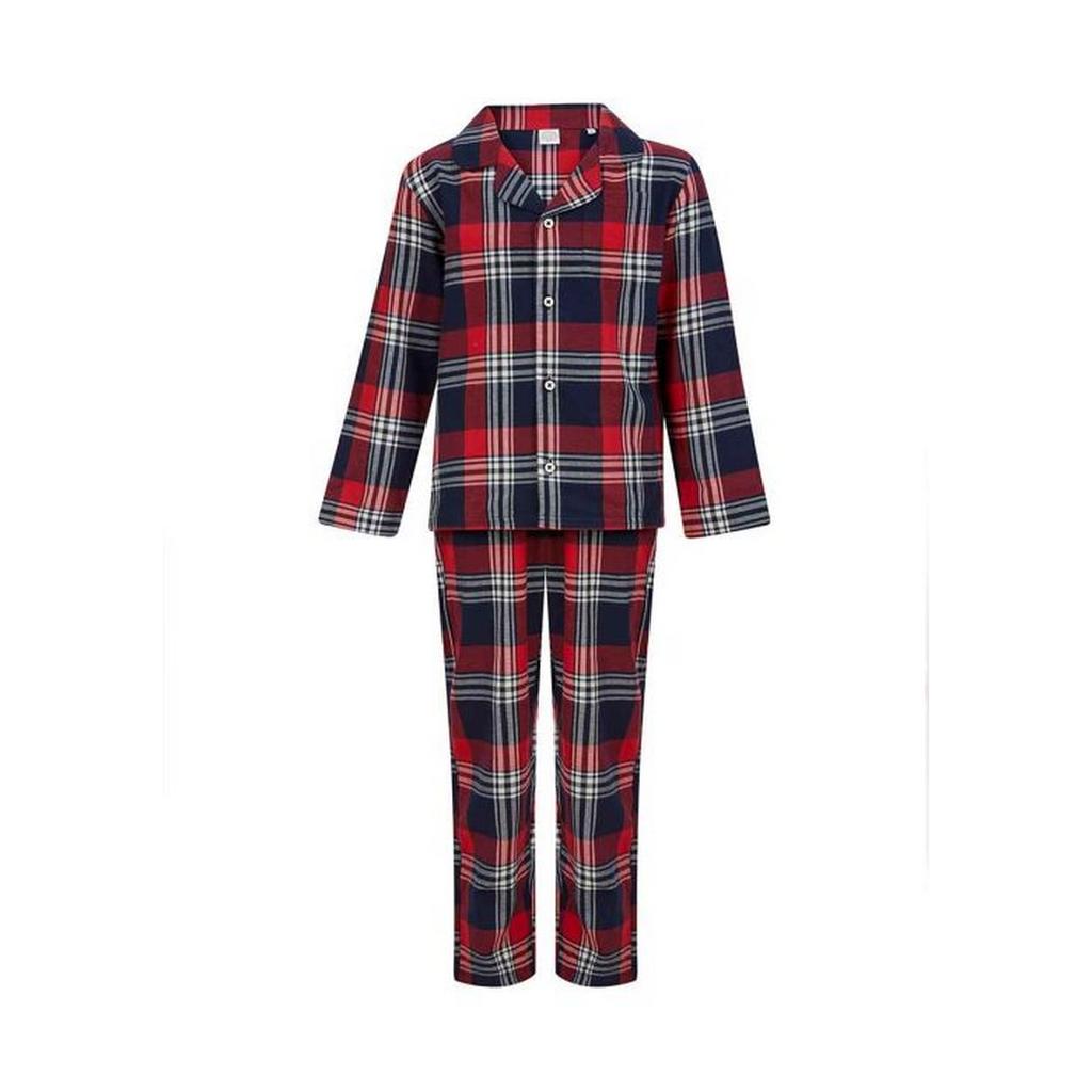 SF Minni Childrens/Kids Tartan Loungewear Set