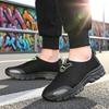 Men'S Slip On Shoes Breathable Easy To Wear Comfort Flat Shoes Mesh Fashionable Lightweight Anti Slip Hiking Shoes Sneakers Men