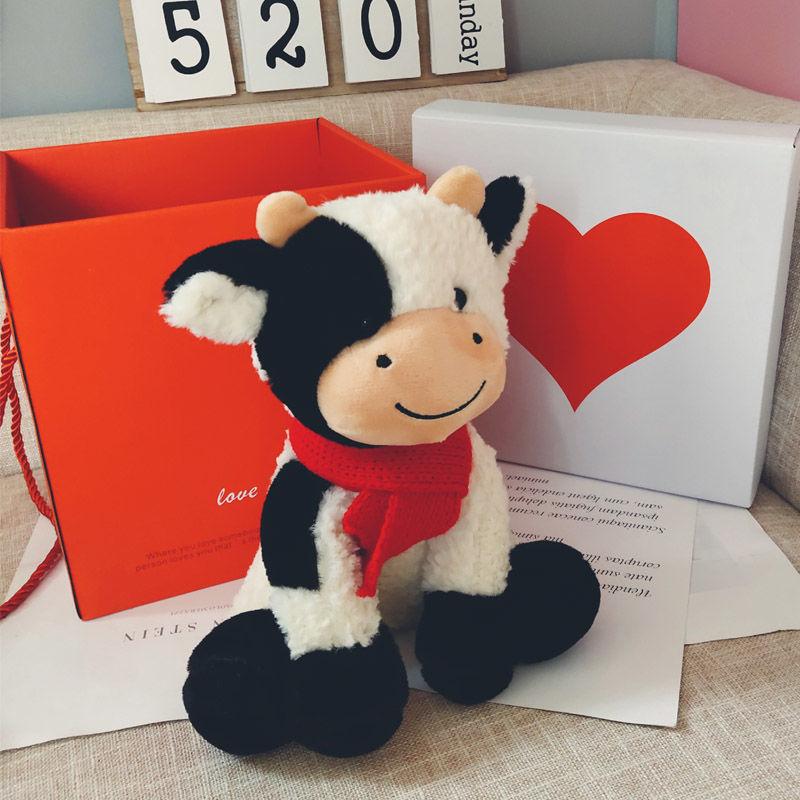 30CM New Cute Animal Cartoon Cows Stuffed Plush Toy Kawaii Cattle Comfortable Soft Toy Children Birthday Present Plush/Nano Doll