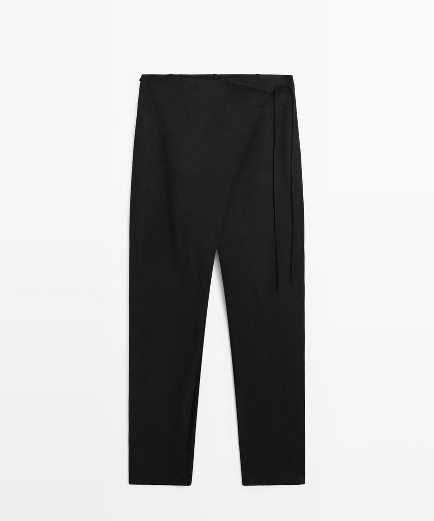 Masimodutti Fluid Pareo Detail Pants