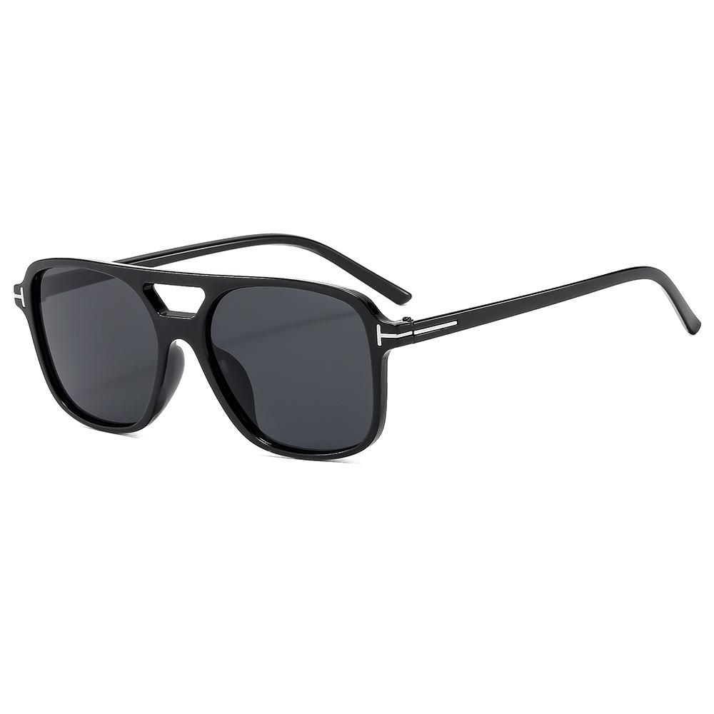 

Vintage Oversized Sunglasses Women Retro Big Frame Sun Glasses Female Black Yellow Ins Style Square Oculos De Sol