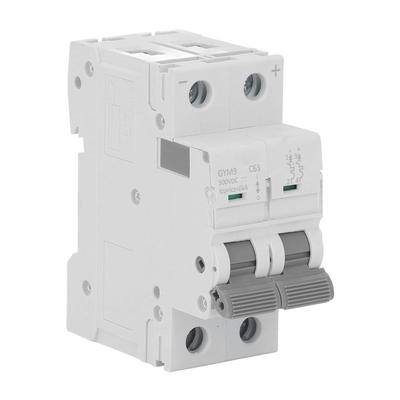 Wyłącznik automatyczny Mini 2P MCB Air Switch Overload Protector DC 500V 63A do biura domowego
