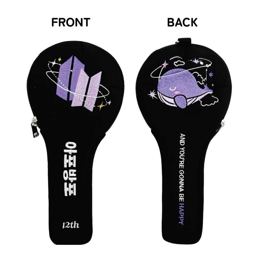 Bangtan Boys Penlight Pouch Penlight Case ver.4 Compatible with Strap and Battery Pouch, Cushioned Material Penlight Storage Case (12th Anniversary)