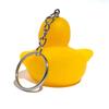 Jeep Rubber Duck Keychain - Squeaky Yellow Duck Keyring, Official Merchandise, Golden Yellow, 2 X 2.25 X 2", Goldenyellow